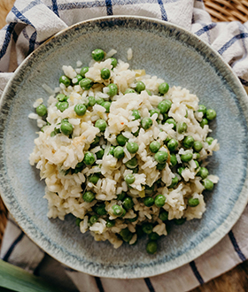 We provide ingredients and recipes in every holiday cottage that are inspired by the farm. This month's recipe reflects the pea harvest.
